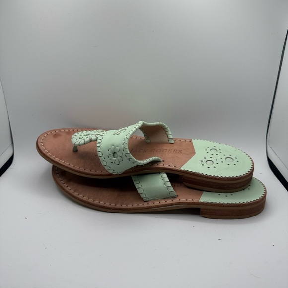 Jack Rogers Women's Light Green Sandals - Picture 5 of 8